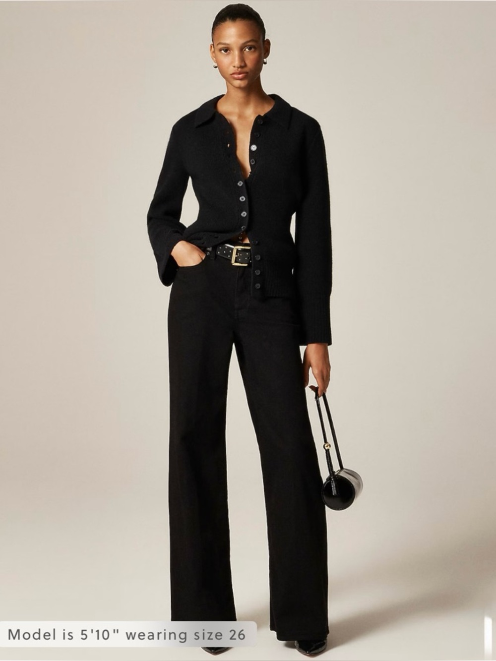 NWT J. Crew Tall Denim Trouser Jean Black Rinse Wash